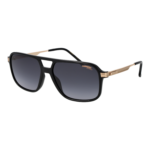 Carrera Rechteck Sonnenbrille CARRERA 390/S 598079O in Schwarz – 45° Seitenansicht