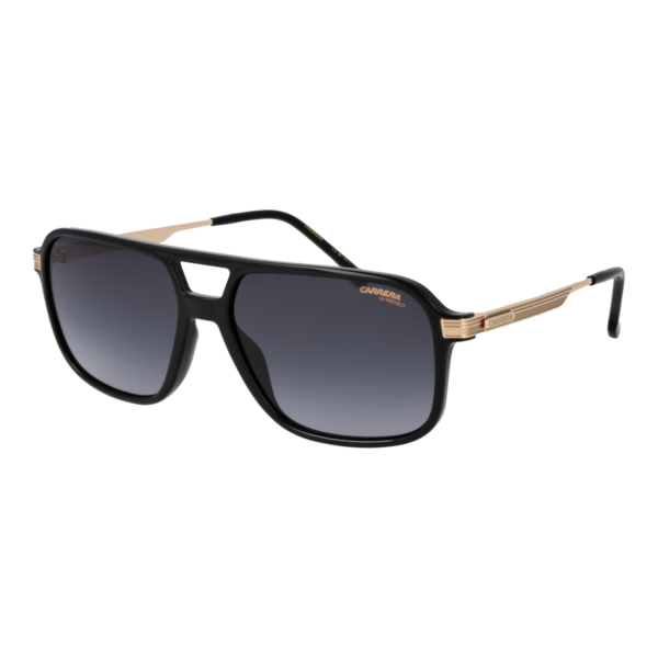 Carrera Rechteck Sonnenbrille CARRERA 390/S 598079O in Schwarz – 45° Seitenansicht