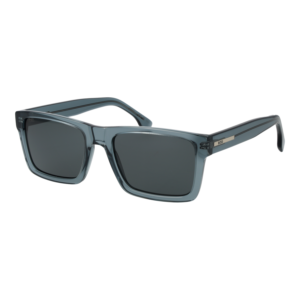 Boss Rechteck Sonnenbrille BOSS 1983/S 56PJPIR in Blau – 45° Seitenansicht