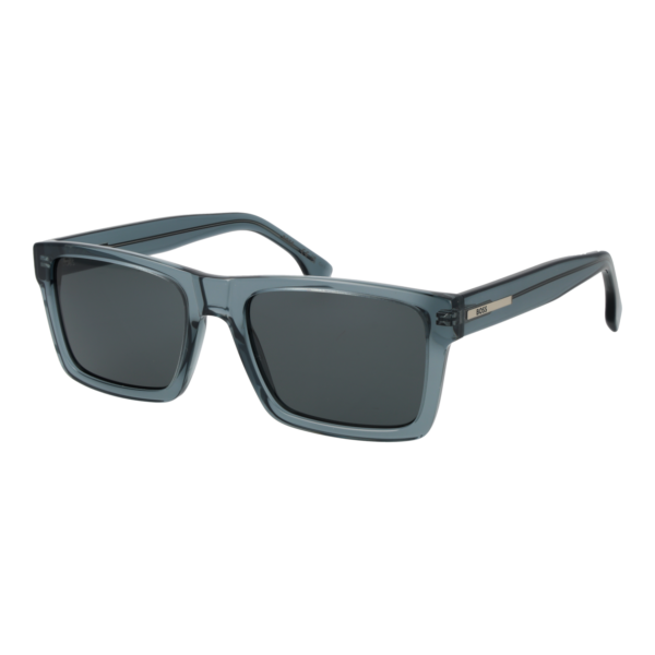 Boss Rechteck Sonnenbrille BOSS 1983/S 56PJPIR in Blau – 45° Seitenansicht