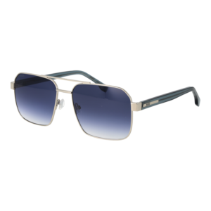 Boss Quadrat Sonnenbrille BOSS 1985/S 5901008 in Silber – 45° Seitenansicht