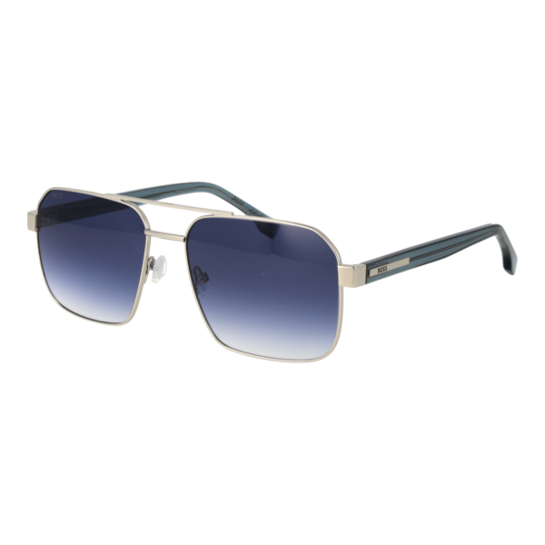 Boss Quadrat Sonnenbrille BOSS 1985/S 5901008 in Silber – 45° Seitenansicht