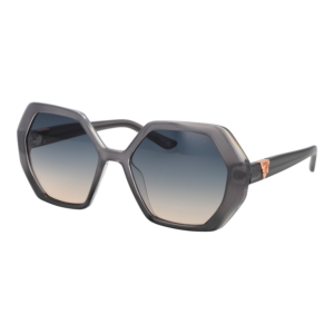 Guess Geometric Sonnenbrille GU7879 5420W in Grau – 45° Seitenansicht