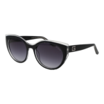 Guess Schmetterling Sonnenbrille GU7909 5305B in Schwarz – 45° Seitenansicht
