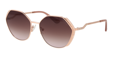 Guess Panto Sonnenbrille GU7842-S 5828Z in Rosé Gold – 45° Seitenansicht