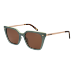 Skechers Quadrat Sonnenbrille SE6217 5295H in Grün – 45° Seitenansicht