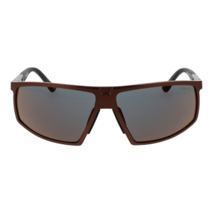 BMW Sonnenbrille BW0046-P 6438Q – Frontansicht mit Aluminium Rahmen und Grau Gläsern