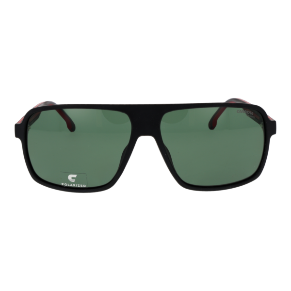 Carrera Sonnenbrille C SPORT 19/S 63BLXUC – Frontansicht mit Polyamid Rahmen und Grün Gläsern