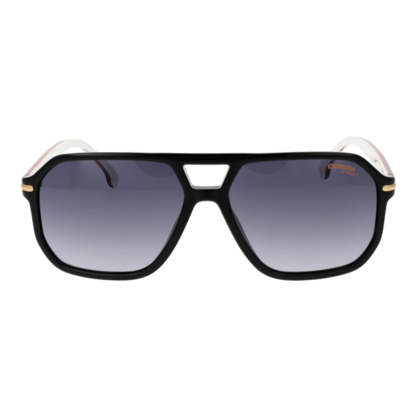 Carrera Sonnenbrille CARRERA 302/S 59M4P9O – Frontansicht mit Azetat Rahmen und Grau Gläsern