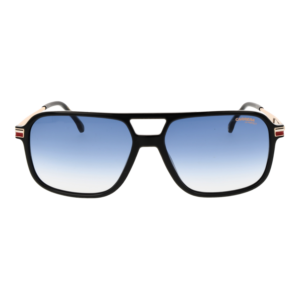Carrera Sonnenbrille CARRERA 390/S 59OIT08 – Frontansicht mit Polyamid & Edelstahl Rahmen und Blau Gläsern