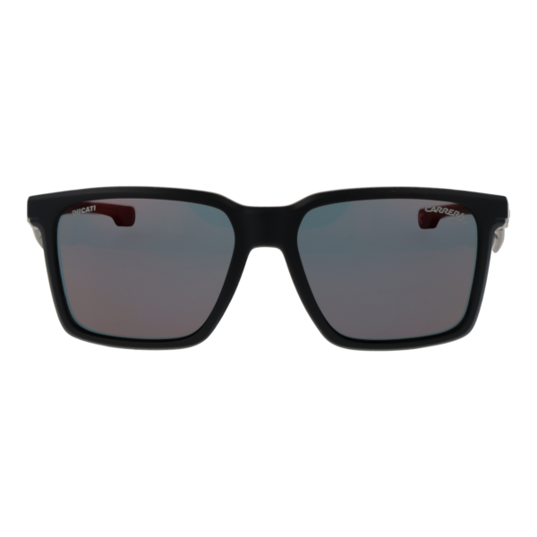 Carrera Ducati Sonnenbrille CARDUC 065/S 56003H4 – Frontansicht mit Polyamid Rahmen und Rot Gläsern