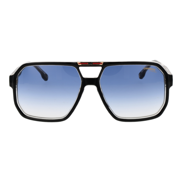 Carrera Sonnenbrille VICTORY C 01/S 60EI708 – Frontansicht mit Eco Polyamid Rahmen und Blau Gläsern