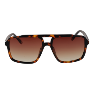 Fila Sonnenbrille SFI460 57C10P – Frontansicht mit Kunststoff Rahmen und Braun Gläsern