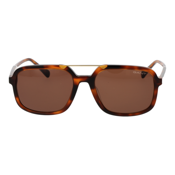 Gant Sonnenbrille GA00016 5452E – Frontansicht mit Azetat Rahmen und Braun Gläsern