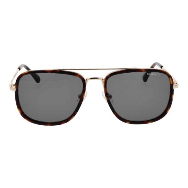 Gant Sonnenbrille GA7215 5652N – Frontansicht mit Metall Rahmen und Lila Gläsern