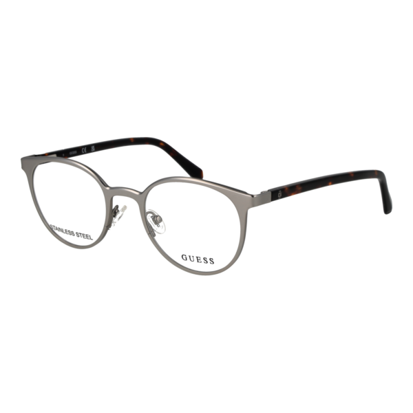 Guess Brille GU50192 49009 – 45° Seitenansicht Guess )} Brille GU50192 49009 in Silber