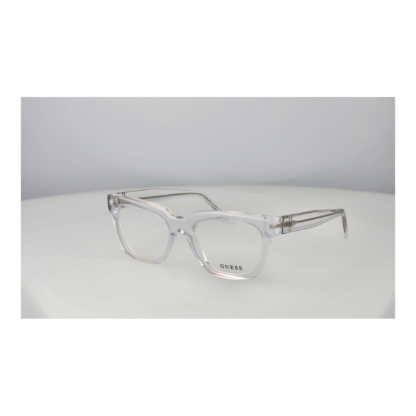 Guess Brille GU50238 53026 – 45° Seitenansicht Guess )} Brille GU50238 53026 in Transparent