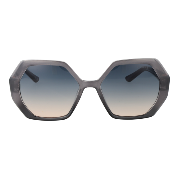 Guess Sonnenbrille GU7879 5420W – Frontansicht mit Kunststoff Rahmen und Blau Gläsern