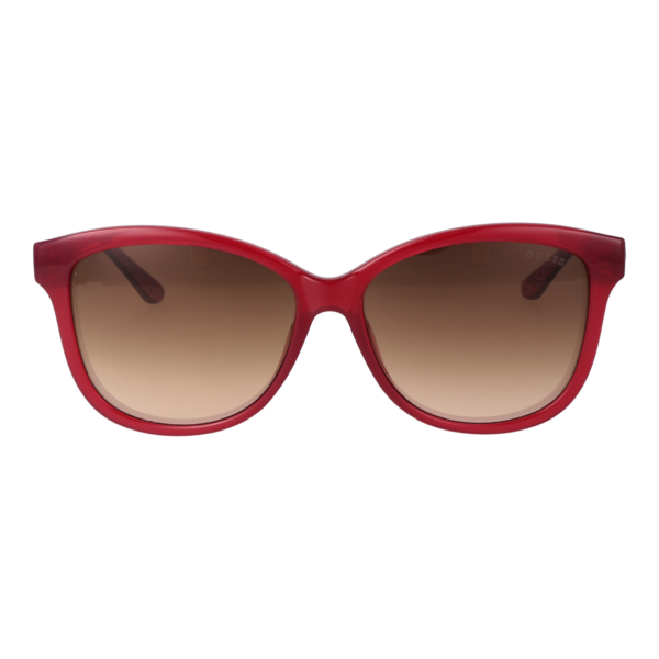 Guess Sonnenbrille GU7920 5869G – Frontansicht mit Kunststoff Rahmen und Braun Gläsern