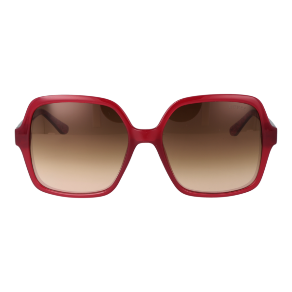 Guess Sonnenbrille GU7921-H 5769G – Frontansicht mit Kunststoff Rahmen und Braun Gläsern