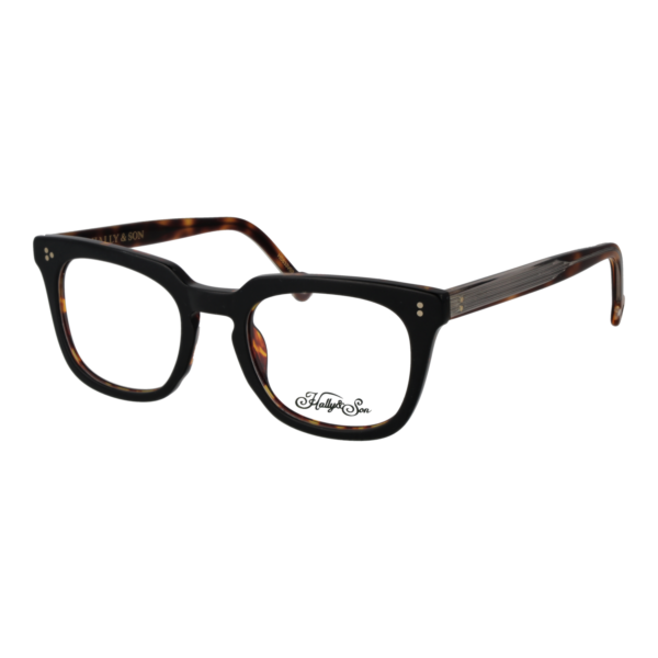 Hally & Son Brille HS833V03 5103 – 45° Seitenansicht Hally & Son )} Brille HS833V03 5103 in Schwarz