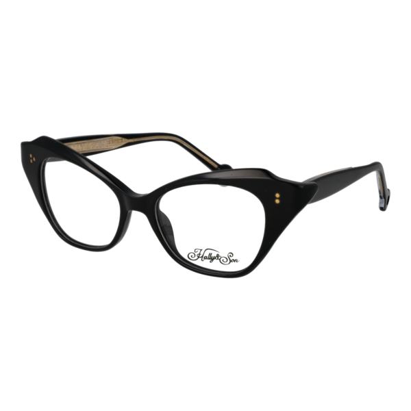 Hally & Son Brille HS836V01 5001 – 45° Seitenansicht Hally & Son )} Brille HS836V01 5001 in Schwarz