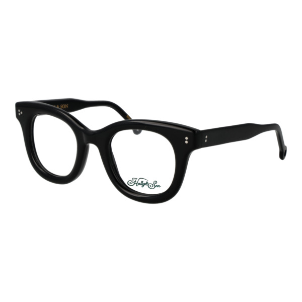 Hally & Son Brille HS861V01 4601 – 45° Seitenansicht Hally & Son )} Brille HS861V01 4601 in Schwarz