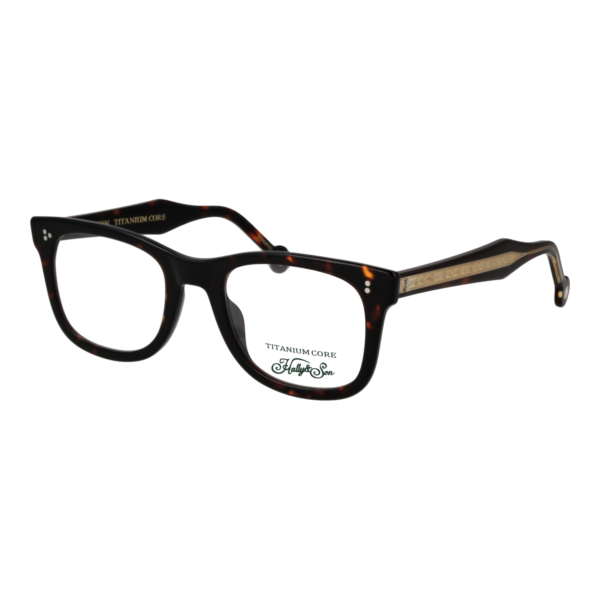 Hally & Son Brille HS908V02 5202 – 45° Seitenansicht Hally & Son )} Brille HS908V02 5202 in Braun