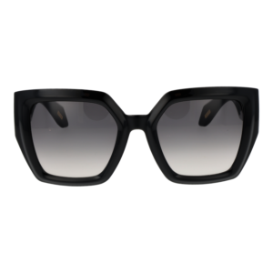 Just Cavalli Sonnenbrille SJC149 530Z42 – Frontansicht mit Kunststoff Rahmen und Schwarz Gläsern