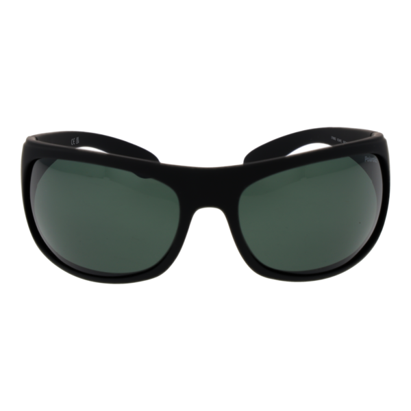 Polaroid Sonnenbrille 07886 709CARC – Frontansicht mit Gummi Rahmen und Grün Gläsern
