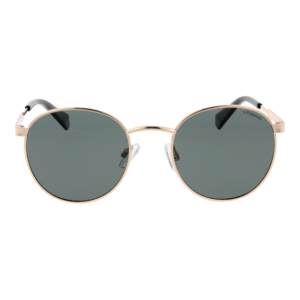 Polaroid Sonnenbrille PLD 2053/S 51PEFUC – Frontansicht mit Metall Rahmen und Grün Gläsern