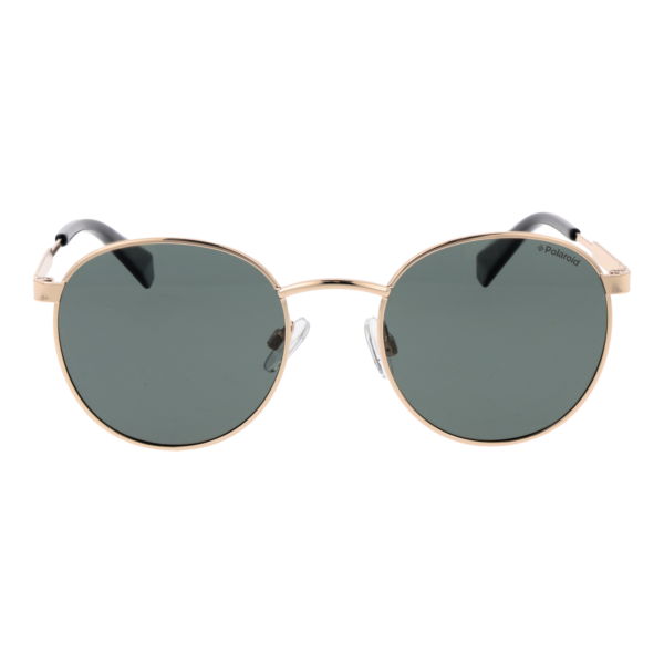 Polaroid Sonnenbrille PLD 2053/S 51PEFUC – Frontansicht mit Metall Rahmen und Grün Gläsern