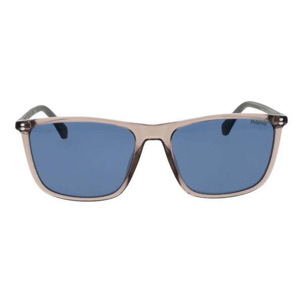Polaroid Sonnenbrille PLD 4210/S/X 5910AC3 – Frontansicht mit Polyamid & Eco Gummi Rahmen und Blau Gläsern