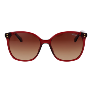 Polaroid Sonnenbrille PLD 4215/S/X 55C9ALA – Frontansicht mit Eco Azetat & Azetat Rahmen und Braun Gläsern