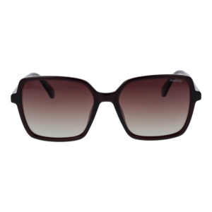 Polaroid Sonnenbrille PLD 4217/S 56B3VLA – Frontansicht mit Eco Polycarbonat Rahmen und Burgunder Gläsern