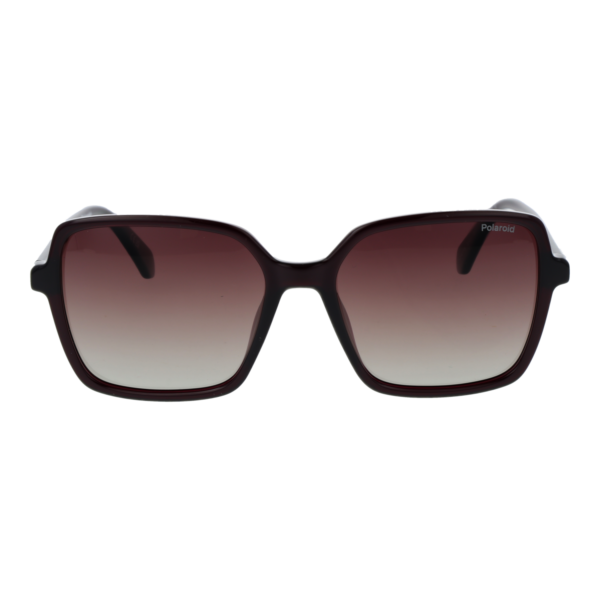 Polaroid Sonnenbrille PLD 4217/S 56B3VLA – Frontansicht mit Eco Polycarbonat Rahmen und Burgunder Gläsern