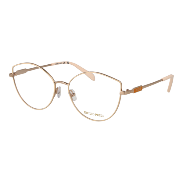 Pucci Brille EP5214 56024 – 45° Seitenansicht Pucci )} Brille EP5214 56024 in Creme