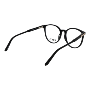 Frontansicht der Roxy Brille ERJEG03076 DBLK – Rahmen Azetat