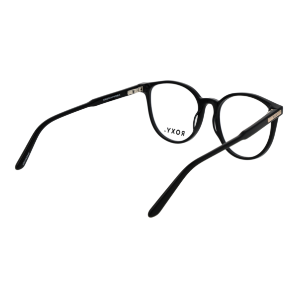 Frontansicht der Roxy Brille ERJEG03076 DBLK – Rahmen Azetat