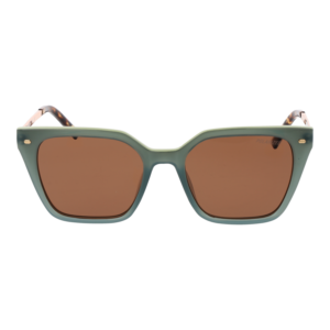 Skechers Sonnenbrille SE6217 5295H – Frontansicht mit Kunststoff Rahmen und Braun Gläsern