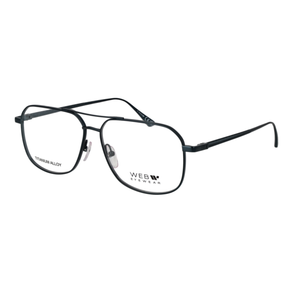 Web Brille WE5437 57091 – 45° Seitenansicht Web )} Brille WE5437 57091 in Petrol