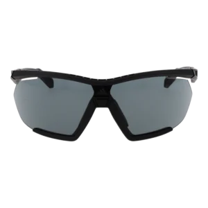 Adidas Sport Sonnenbrille SP0072 0002A – Frontansicht mit Kunststoff Rahmen und Grau Gläsern