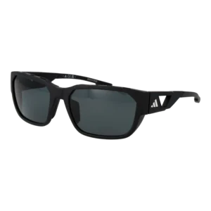Adidas Sport Rechteck Sonnenbrille SP0092 5802D in Schwarz – 45° Seitenansicht