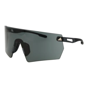 Adidas Sport Monoscheibe Sonnenbrille SP0098 0002A in Schwarz – 45° Seitenansicht